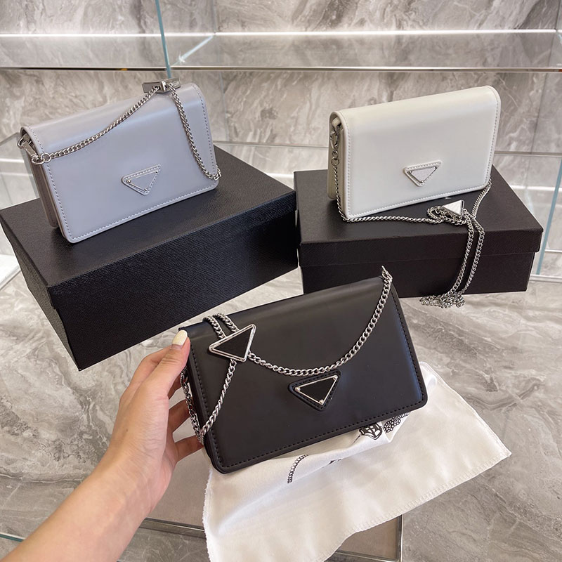 

Leather simple shoulder bag triangle brand designer zipper messenger bag woman casual handbag totes, Not sale