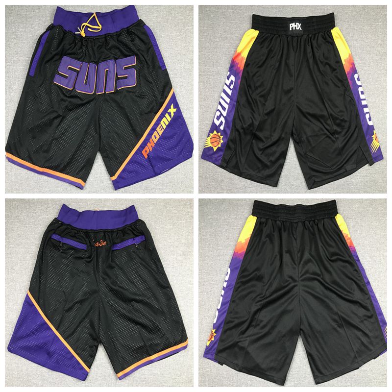 

PhoenixSunsBasketball Short Mens Devin 1 Booker Chris 3 Paul 22 Ayton Shorts 2021 Edition City Black