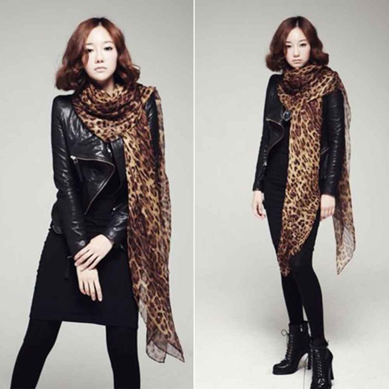 

Scarves Fashion Leopard Print Thicken Travel Wrap Comfortable Accessories Warm Winter Accessory Casual Soft Women Scarf