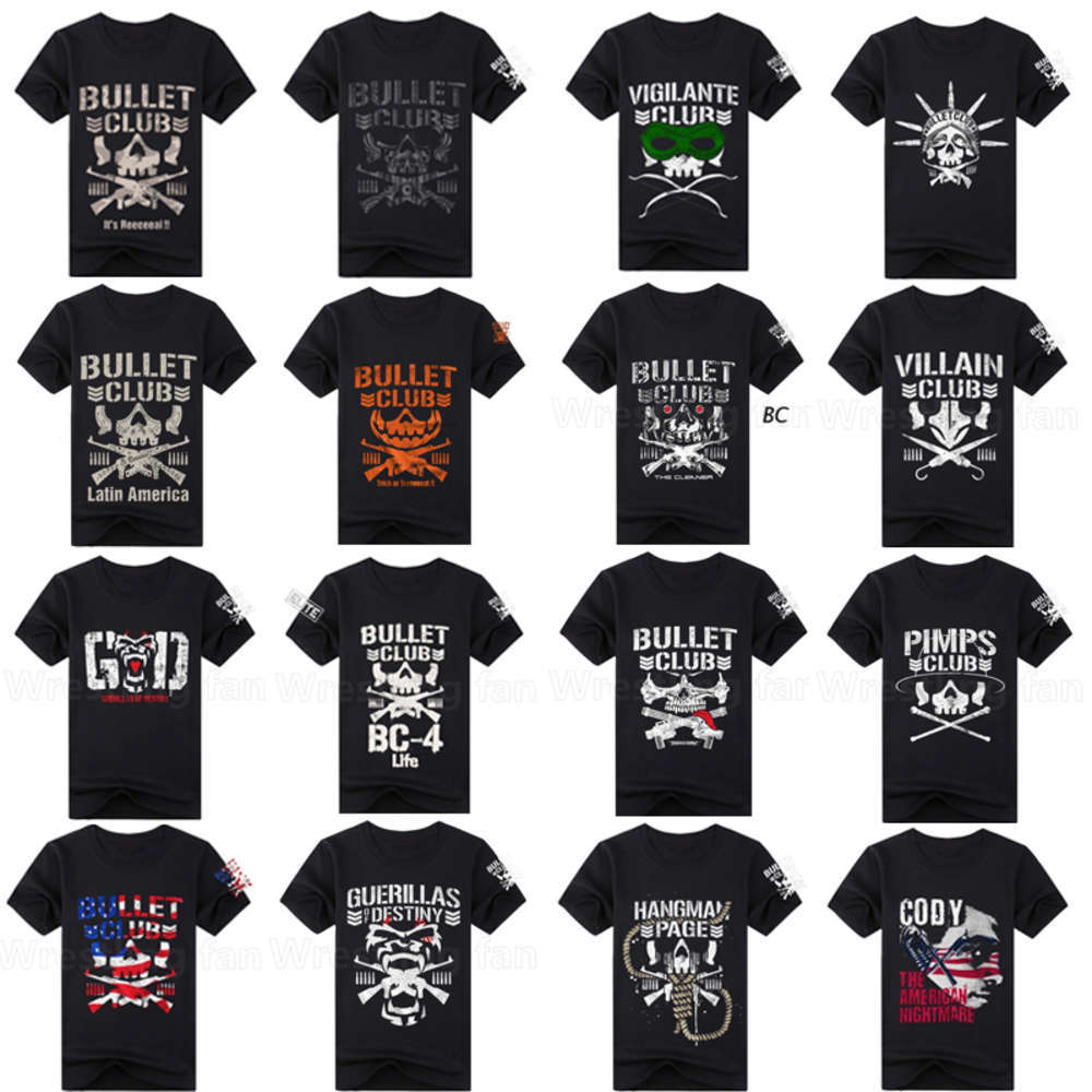 

t shirt Japan Pro-Wrestling Bullet Club Bone Soldier Njpw Black Fashion T-shirt Men Cato Tea shirt, White;black