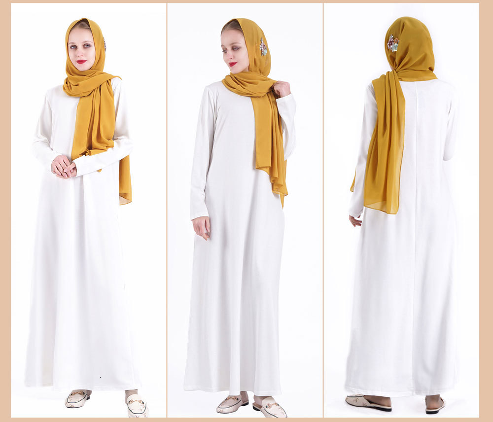 

Casual Dresses Plain Muslim Women Abaya Turkey Solid Color Long Hijab Caftan Islamic Clothing Vestido De Mujer Robe Longue Femme Y, Dark blue dress