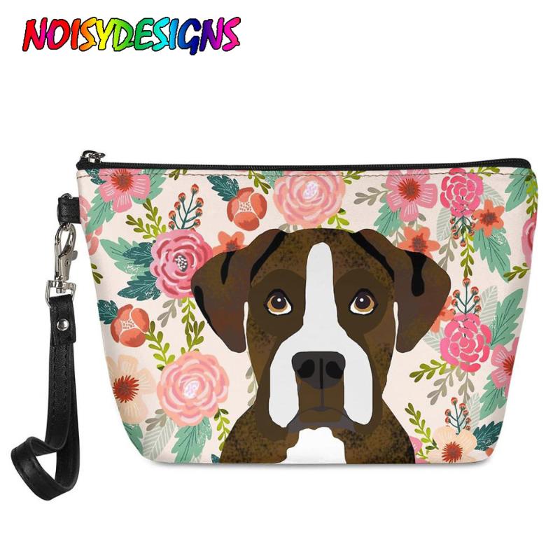 

Women Makeup Bag Flower Dog Toiletry Travel Wash Pouch Cosmetic Make Up Organizer Storage Beauty Bags & Cases