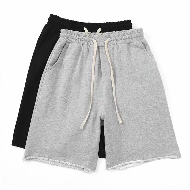 

Mens Shorts High Quality Short Pants Male Solid Jogger Men Casual Sports Color Fitness 3XL Men's, Black