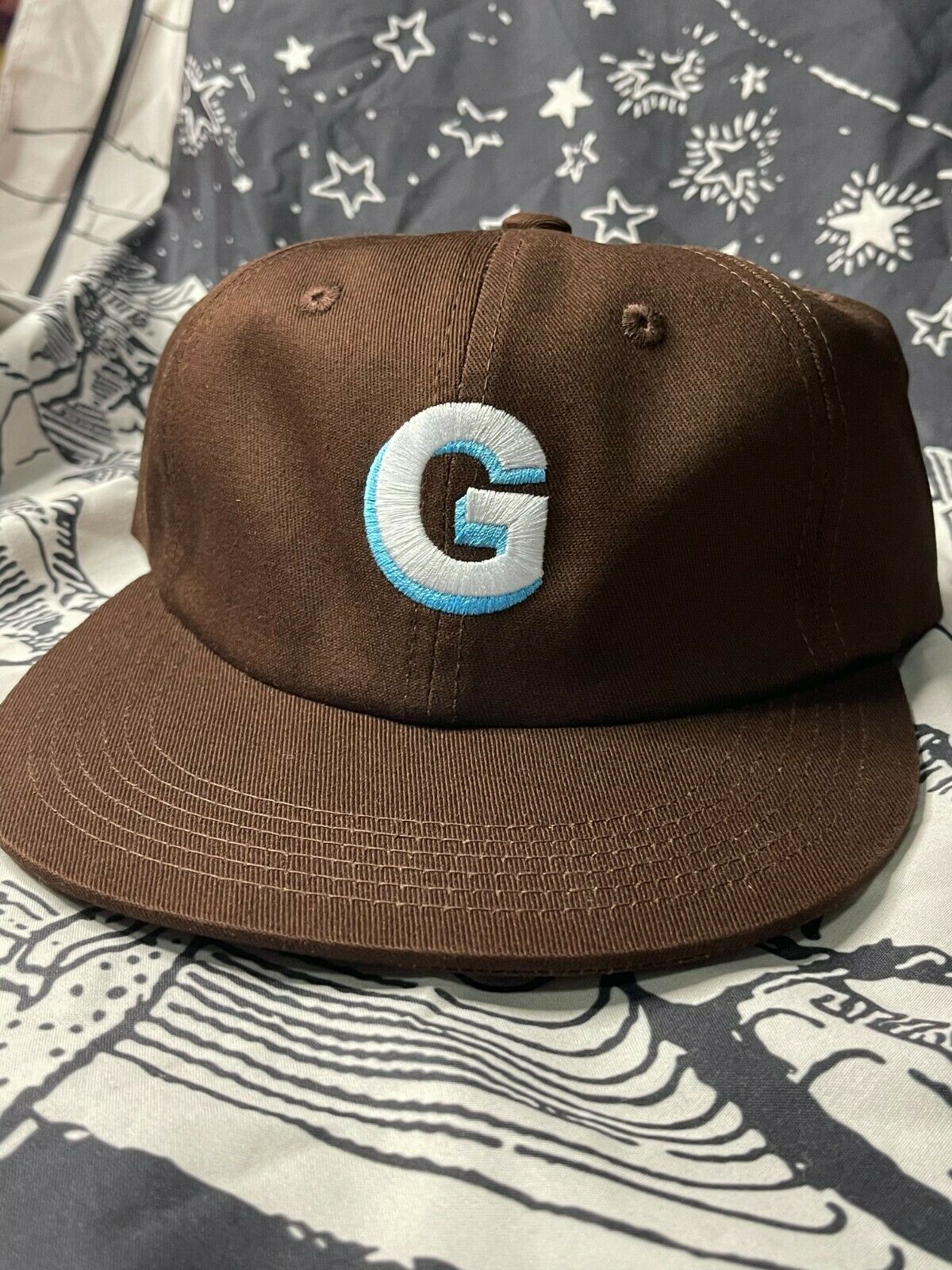 

2021 GOLF embroidery wang brown G hat - cap - tyler the creator, Blue;gray