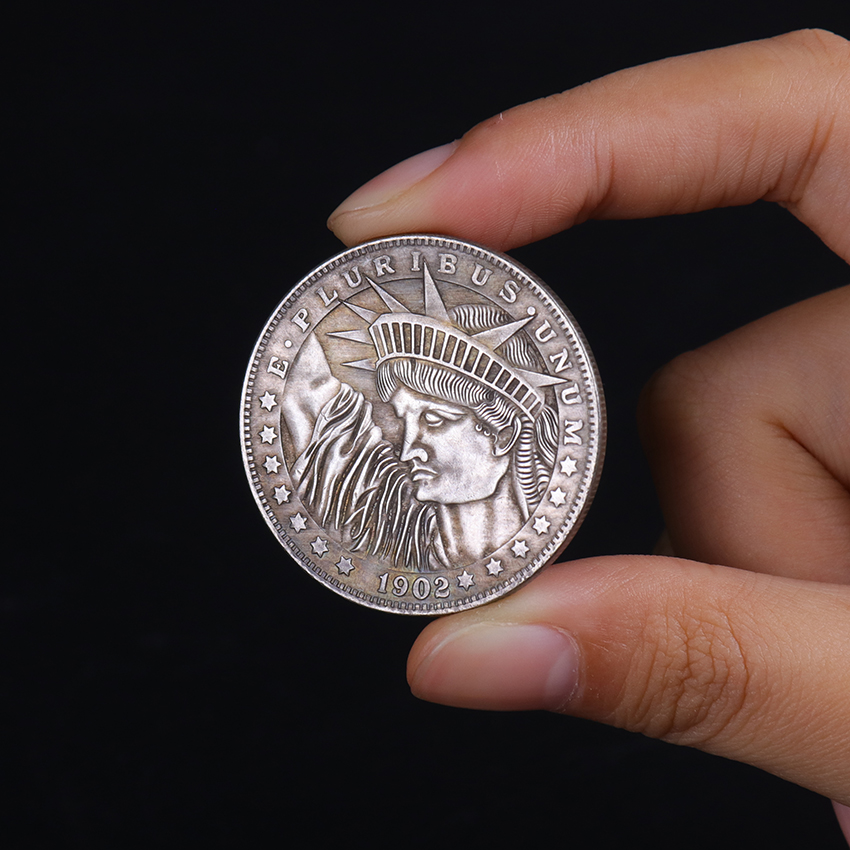 

5pcs Morgan Dollar Coins American Wandering Commemorative Coin Crafts Coin Collection Home Decoration Gifts