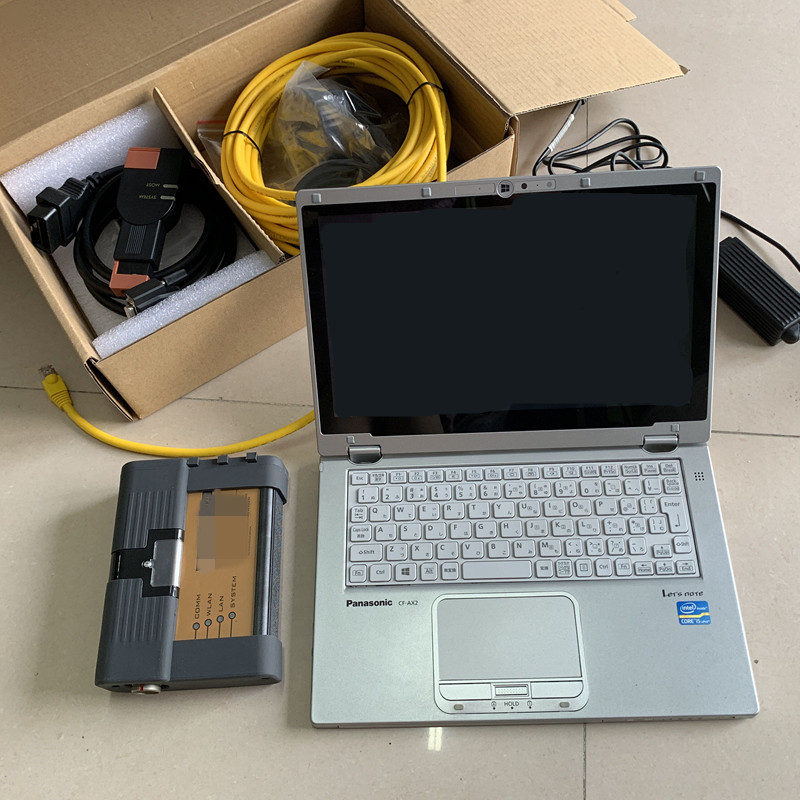 

For BMW ICOM Auto Diagnostic Programming Tool ICOM A2 with CF-AX2 Tablet Pad Laptop i5cpu 8GB RAM and 1TB SSD V06.2022 Softwarec
