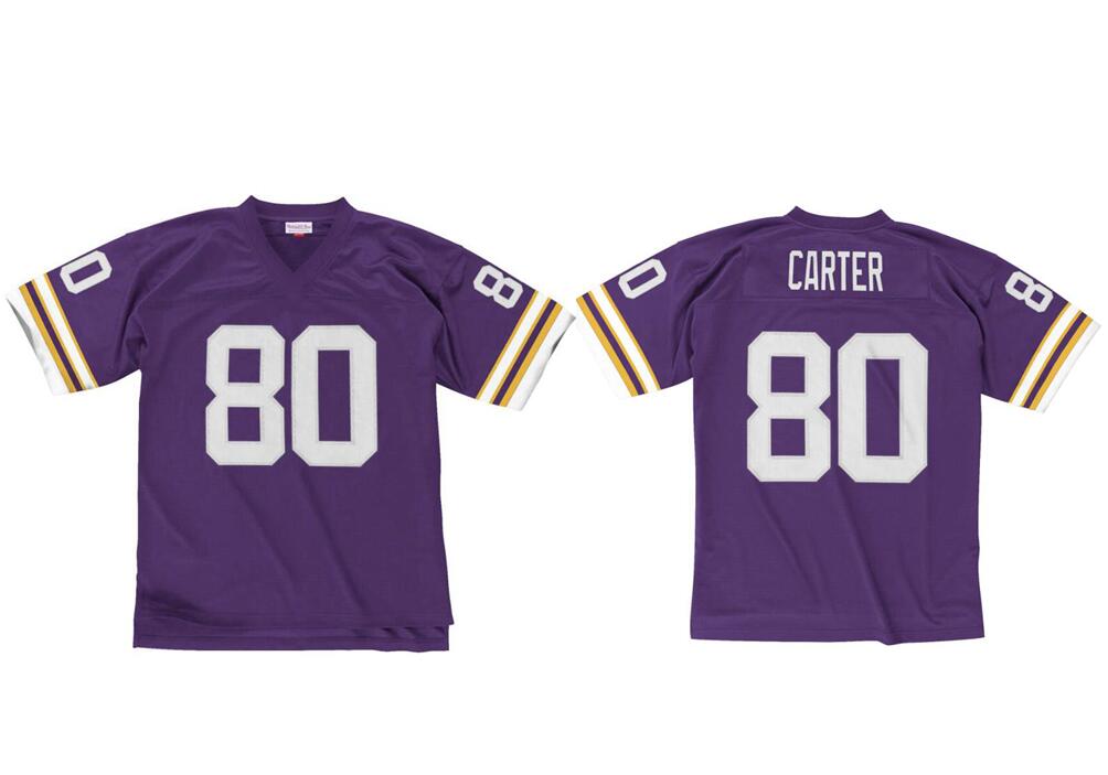 

Stitched football Jersey 80 Cris Carter 56 Doleman 93 Randle 1995 Mitchell & Ness retro Rugby jerseys Men Women Youth S, Stitched jersey