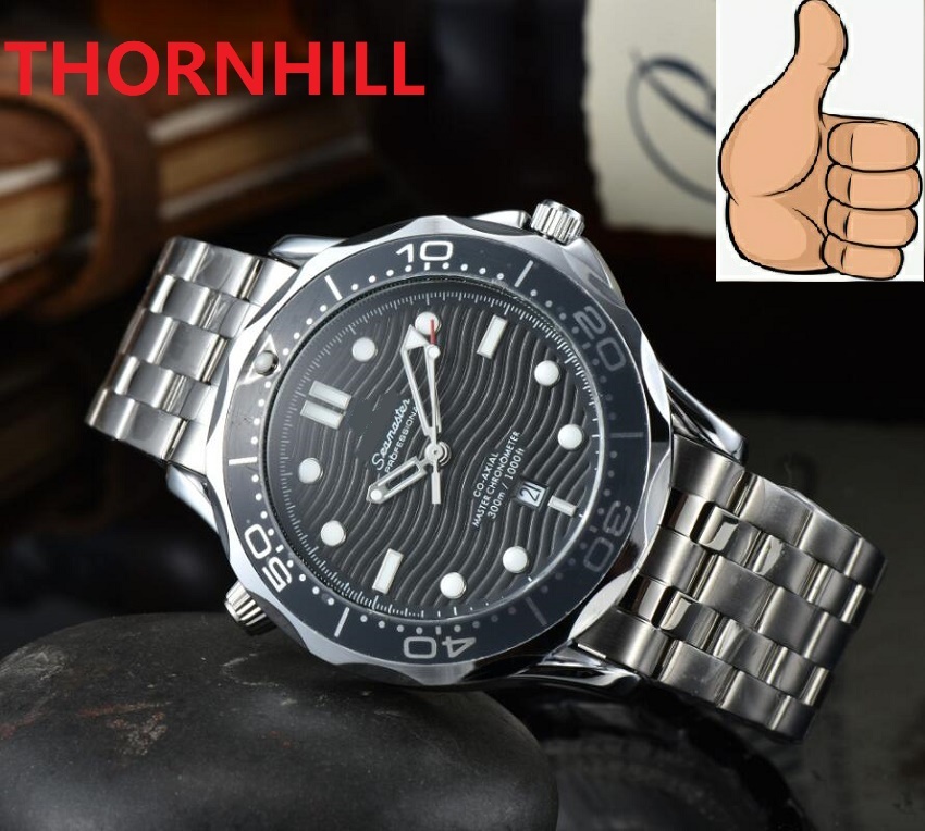 

all sub dials working mens quartz battery powers watches 42mm stainless steel sapphire super luminous waterproof factory chain wholesale male gifts wristwatch, As pic