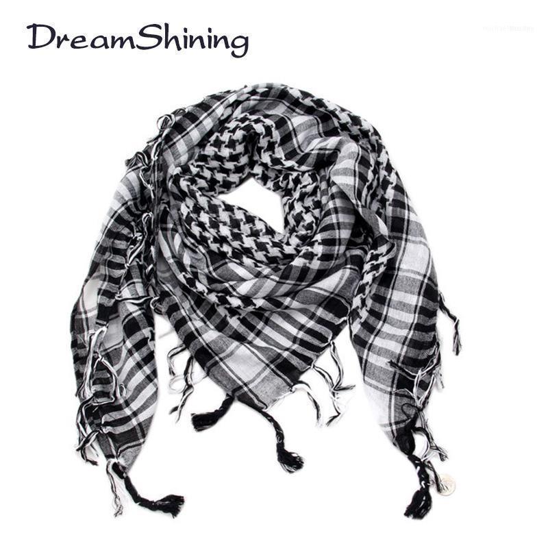 

DreamShining Arab Shemagh Tactical Palestine Light Polyester Scarf Shawl For Men Fashion Plaid Printed Wraps1