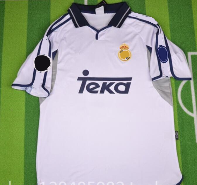 

2000 2001 2003 2004 Real Madrid Retro soccer Jerseys FIGO RONALDO ZIDANE OWEN BECKHAM CARLOS RAUL 00 01 03 04 Retro football shirt jersey, 2003 04 home long