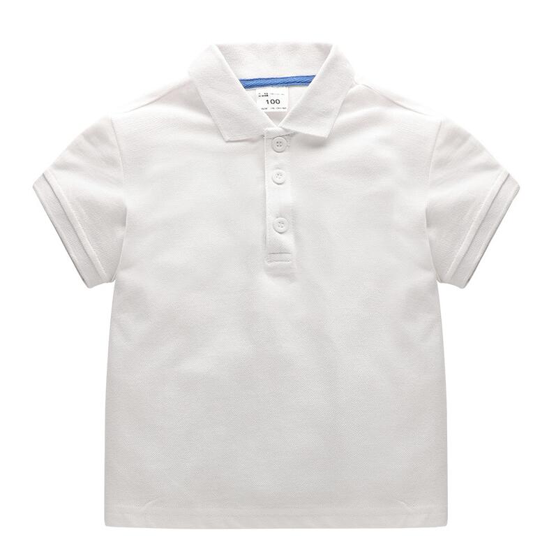 

Infant T-shirt Lapel short sleeve Tops &Tees Polos Baby summer cotton Children Clothes Primary boys and girls Toddler Tees Fashion Classic Uniform solid color