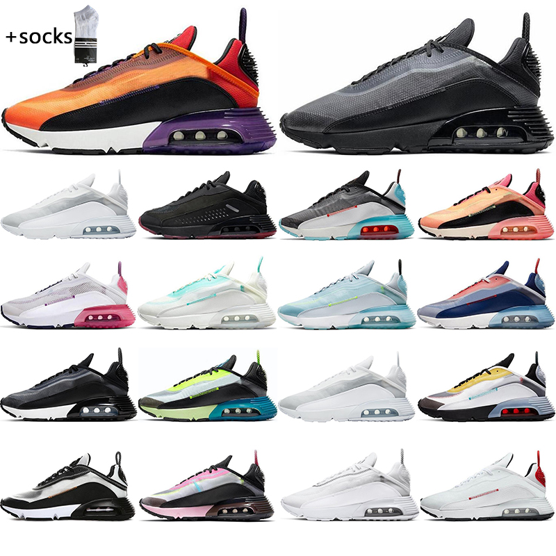 

with free socks 2090 running shoes for women and men Magma Orange Bleached USA Black Volt Blue Anthracite Aurora Green 2090s mens trainers sports sneakers 5.5-11, A3 usa 40-45