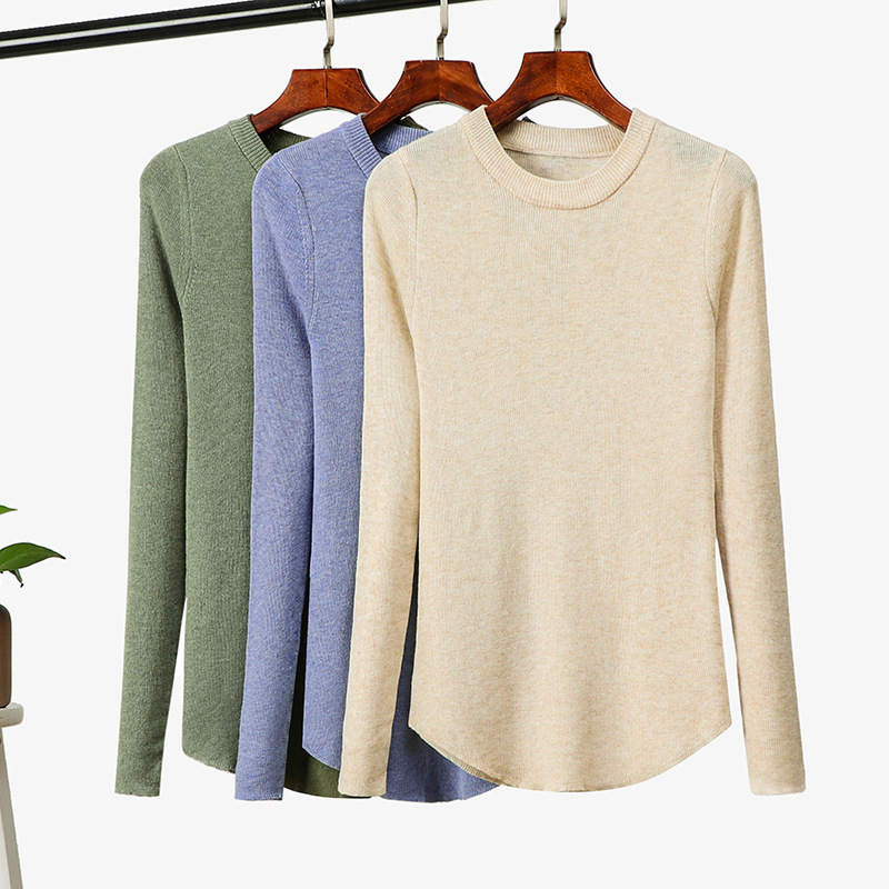 

Autumn Winter Wool Knitted Sweater Women Casual O-neck Solid Warm Pullovers Female Office Lady 210520, Beige