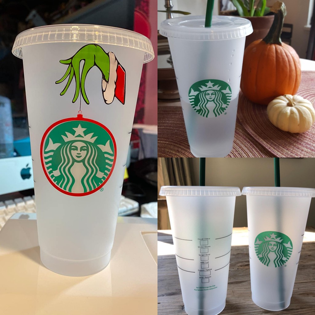 

DHL Mermaid Goddess Starbucks 24oz/710ml Plastic Mugs Tumbler Reusable Clear Drinking Flat Bottom Pillar Shape Lid Straw Cups mug, As picture