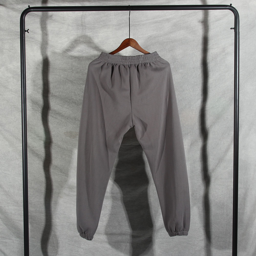 

20FW Kanyewest Season 6 High Street Oversize Sports Suit Kanye Pants Men Women 100% Cotton Loose Fit Sweatpants, Khaki sweatshirt