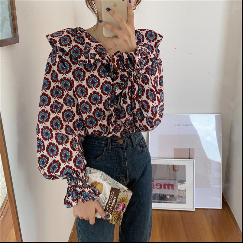 

autumn womens blouses elegance long sleeves stylish blouse chic slim gentle sweet ruffle collar women shirts, White