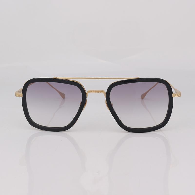 

Sunglasses Metal Square Pilot For Men Gradient Lenses
