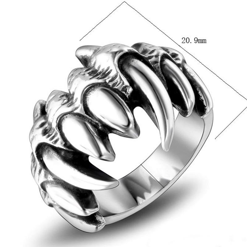 

Cluster Rings 2021 Goth Ring Men Stainless Steel Skull For Jewels Biker Sygnet Smokes Gifts Mens Male Man Jewelry Lots Mix Punk Stly
