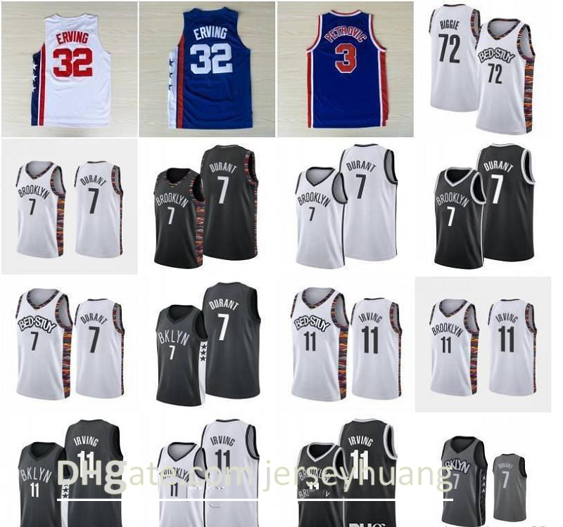 

SPREAD-Love 72 BIGGIE Basketball Jersey Julius 32 Erving Drazen 3 Petrovic BED STUY 11 Irving Kevin 7 Durant City Shirt news, Color14