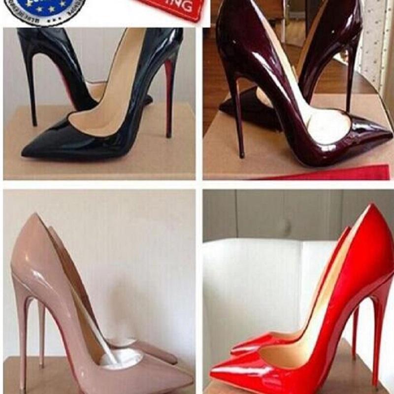 

LOUBOUTIN CHRISTIAN High Quality Dress So Kate Styles 8cm 10cm 12cm shoe Heels Shoes Red Bottom Nude Color Genuine Leather Point Toe Pum iEq, Blue