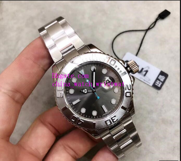 

U1 Factory Mens Watches 116622 40mm Watch Grey Dial sapphire Glass Steel Strap Automatic Mechanical Movement Classic Original Box, Slivery;brown