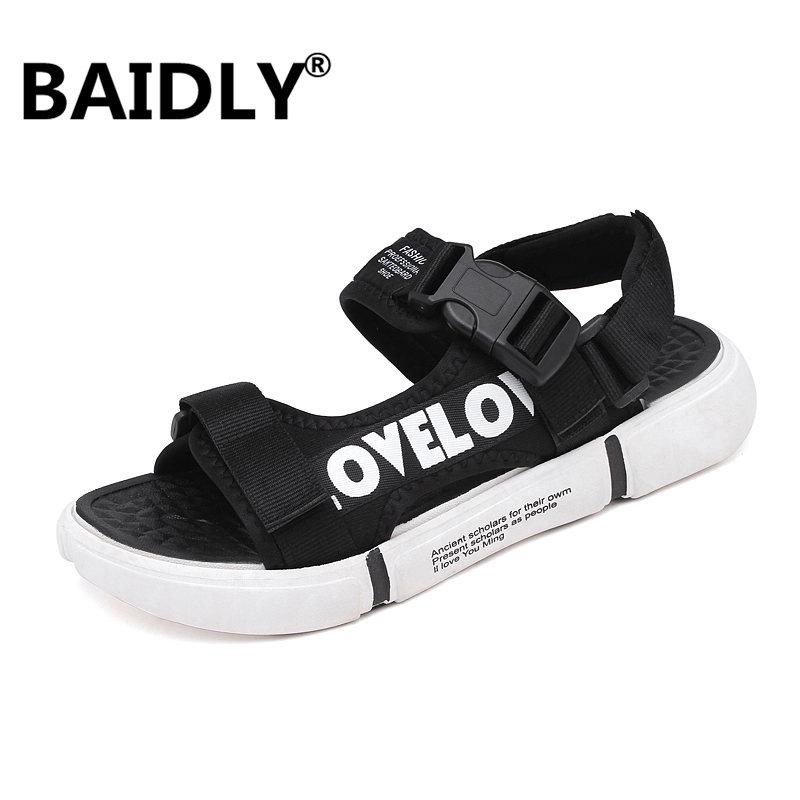 

Sandals Men High Quality Brand Summer Shoes Beach Gladiators Causal Fashion Outdoor Male, Black
