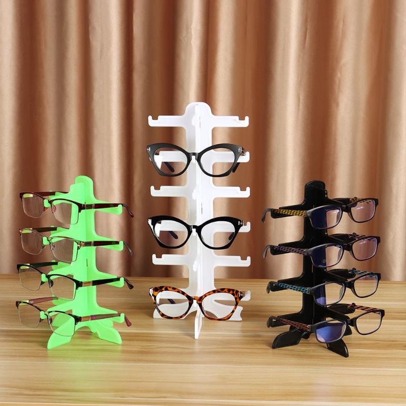 

Fashion Sunglasses Frames 1 PC Creative Shelf Plastic Eyeglass Glasses Frame Rack Display Stand Organizer Show Holder, Black