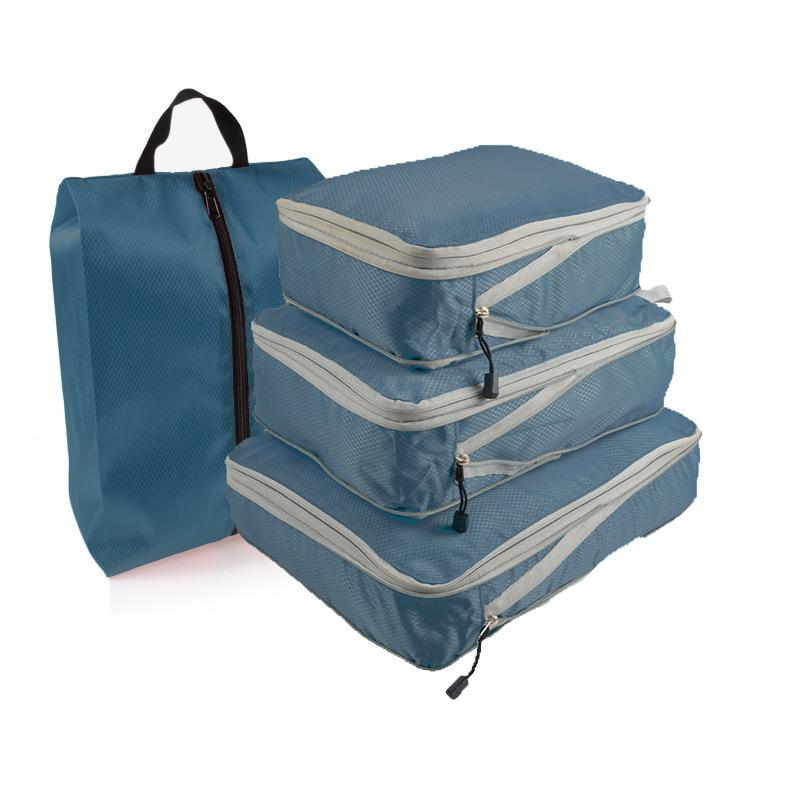 

Compression Packing Cubes Travel Luggage Organizer Waterproof Double Zip Bag Men Women Nylon Foldable Large Capacity Bags Duffel