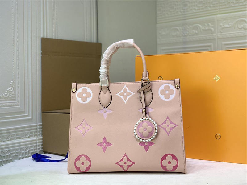 

Onthego GM Tote Bag Mykonos Empreinte Pink Handbag Shoulder Bag M45718 M45717 M45654 Size: 34.0 26.0 13.0