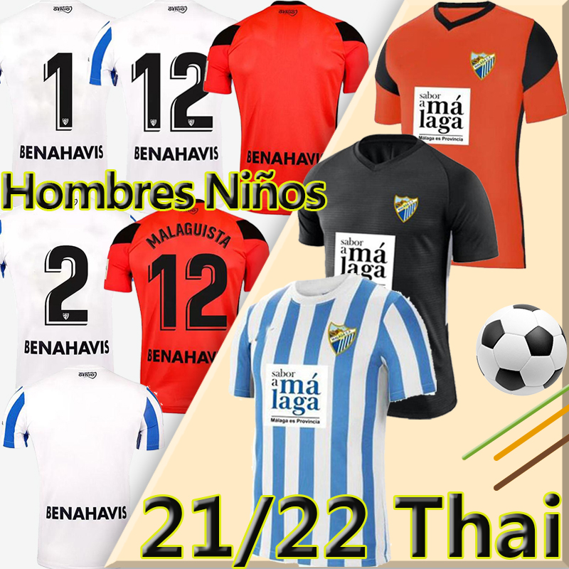 

22/23 Malaga Soccer Jerseys 2022 2023 third K Bare JUANPI ADRIAN CF Football Shirt BAR Casas Juankar LUIS MUNOZ camiseta de futbol Juande jersey men kids kit uniforms, Malajia 21-22 home