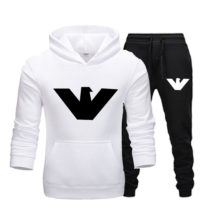 Man Clothes Tracksuits Brand mens Sweat Suit spring Autumn Long Sleeved Two-piece Set Fall Tracksuit Jogging Jackets+pants sportswear hooded-image-758814134