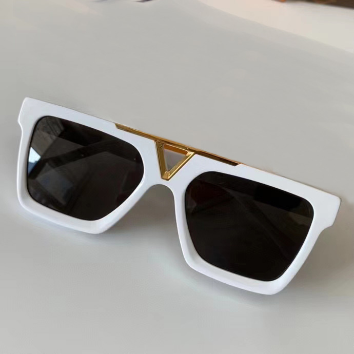 

Gold White/Black Square Sunglasses 1288 Sonnenbrille occhiali da sole unisex Fashion Sunglasses Shades with box