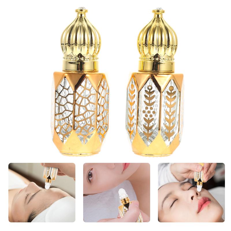 

Storage Bottles & Jars 2pcs Multipurpose Perfume Roller Portable Sub Glass