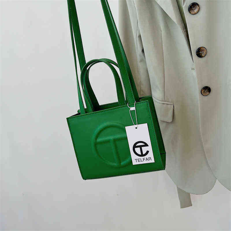 

Shoulder Bags Telfar-bolso Cuadrado De Cuero Pu Para Mujer Bandolera Hombro Popular a 2022 1215, Orange small