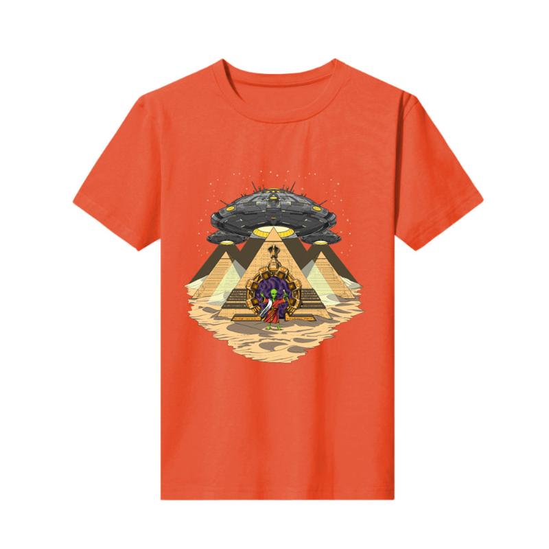 

Fashion Trendy Simple Style Men's T-Shirts Retro Graphic Tall Casual Cotton Tops All-match Mens Short-sleeved Tees Shirt, Orange