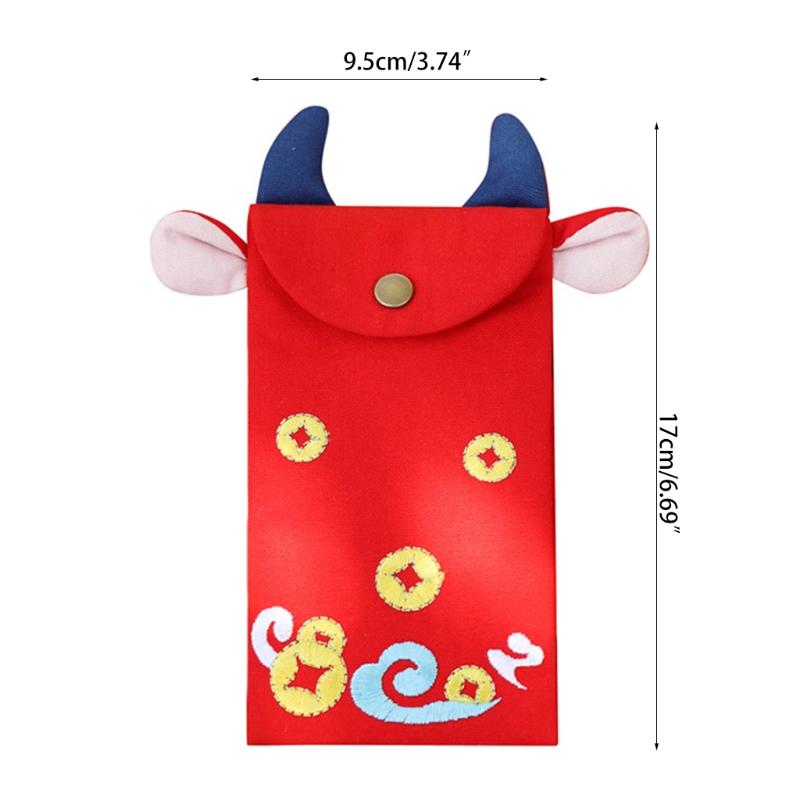 

Gift Wrap X37E Embroidered Red Envelope For Spring Festival Wedding Lucky Money Packets