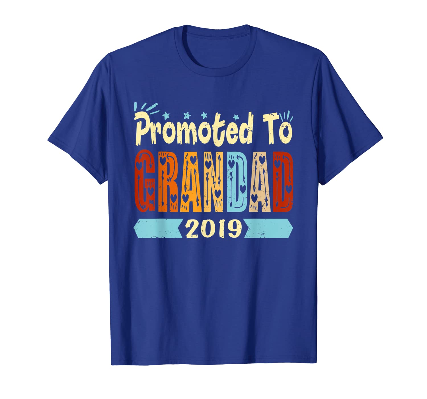 

promoted to grandad 2019 shirt father's day gift t-shirt, White;black