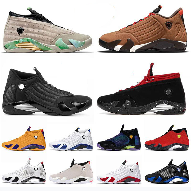 

Men 14 Outdoor shoes high 14s black toe royal blue gym red university gold thunder doernbecher multi-color indiglo sneakers US 7-13, As photo 25