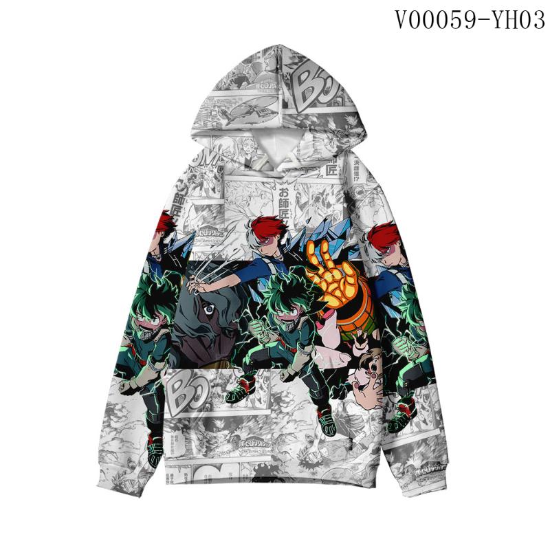 

Men's Hoodies & Sweatshirts Anime Boku No Hero Academia 3D Streetwear Men/Women Hip Hop Tracksuit Bakugou Collages Couples Pullovers