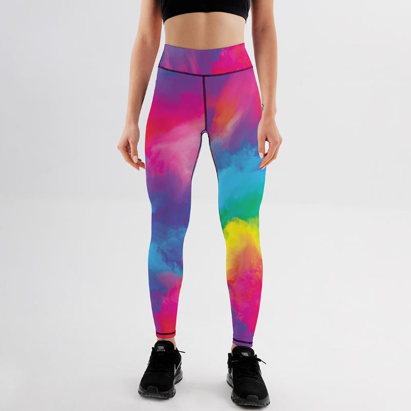 

Women' Leggings SWEOLSO Women Anti Cellulite Tie-Dyed Fitness Gym Colorful Print Leggins Sexy High Waist Legings Workout Sportswear XXL, Jk1-184