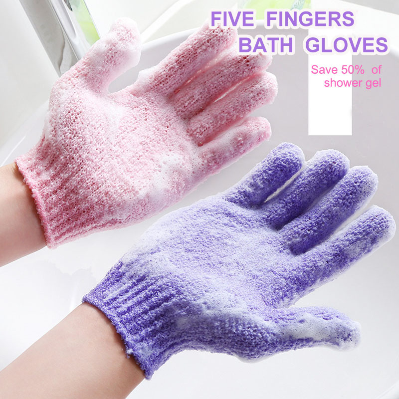 Bath Brushes Sponges Scrubbers Shower Bath Gloves Household Merchandises Spa Massage Scrub Body Exfoliating Wash Skin-image-690920967