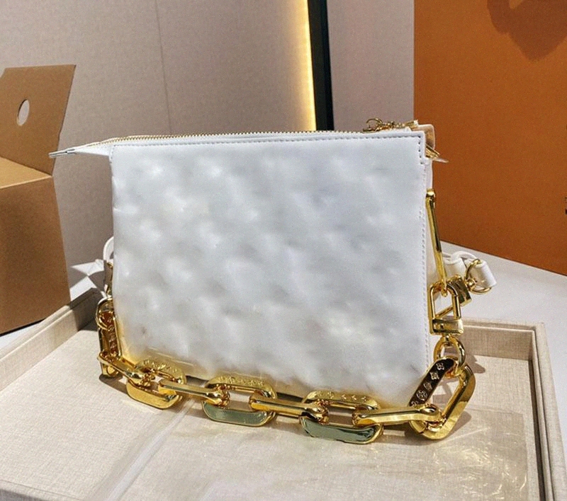 

clutch crossbody bags lady Envelope shoulder bag for women fashion chains purse luxury handbag cowhide puff hobo messenger Wholesale Coussin BB H6R3#