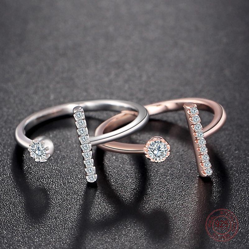 

Cluster Rings S925 Sterling Silver Trendy Platinum Plated/Rose Gold Color Ring Prong/Pave Setting Zircons Sparkling Jewelry Gift For Women
