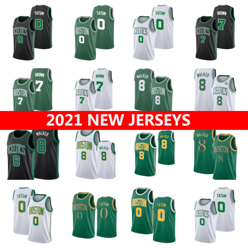 

2021 Basketball jersey 0 Tatum Jaylen 7 Brown Kemba 8 Walker Larry 33 Bird, As