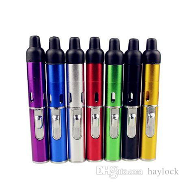 

Sneak A Vape Click N Vape Mini Herbal Vaporizer Smoking Pipe Butane Torch Flame Lighter with Built-in Wind Proof Jet Flame Torch Lighter, Mixed colours