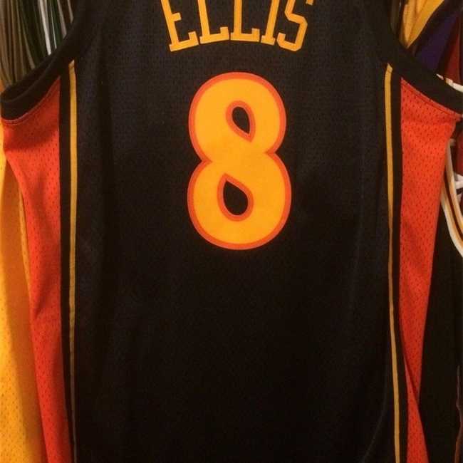 

Cheap #8 Monta Ellis Jersey Mens Orange Blue White custom Stitched Basketball jerseys Ncaa, Black