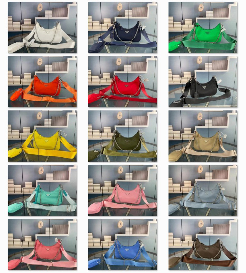Fashion Designer Classic Nylon Hobo Bags Women's Casual Messenger Bags Brand Shoulder Handbag 71233C-image-744868310