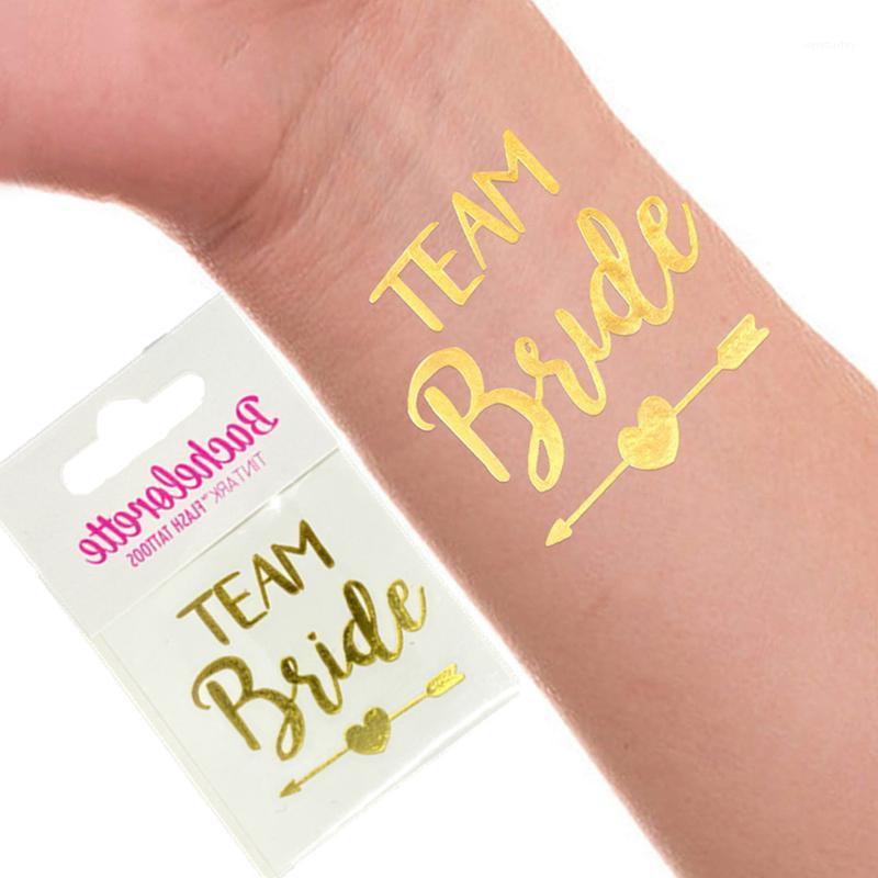 

Party Decoration 10pcs Team Bride Bridesmaid Waterproof Temporary Tattoo To Be Bachelorette Stickers Hen Supplies