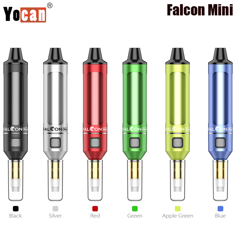 

Yocan Falcon Mini Kit 650mAh Battery Vape 510 thread XTA Tip Adjustable Voltage Electronic Cigarette Vaporizer Authentic