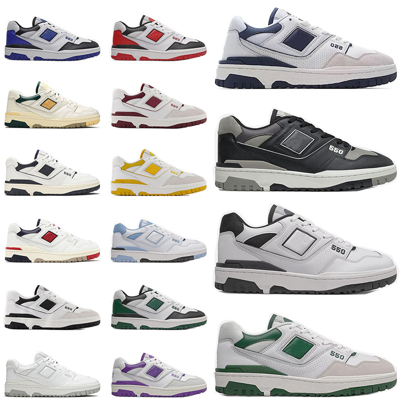 

Top quality 550 basketball shoes men sports sneakers shadow sea salt varsity gold pistachio ecru luxury trainers low men women designer chaussures US 4-11, 36-45 white green (2)